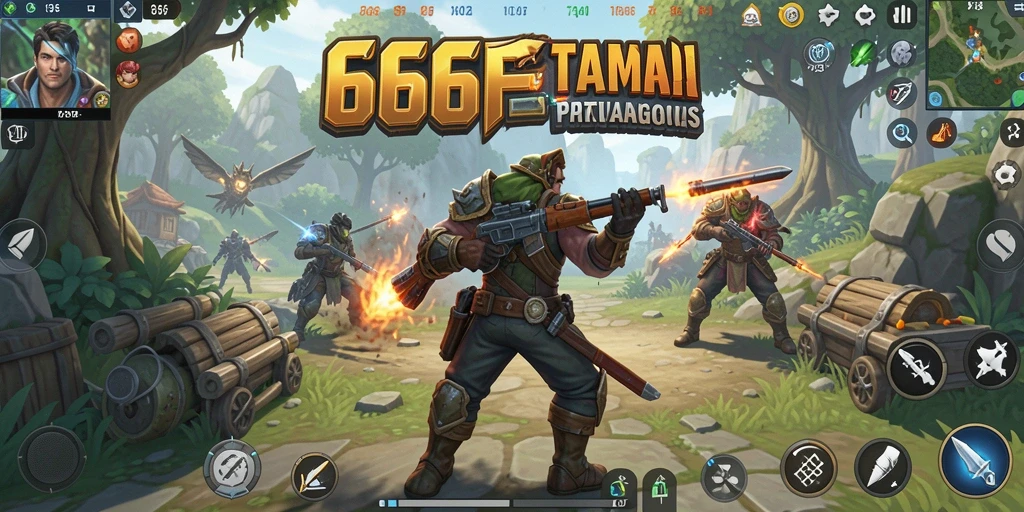 Tampilan menarik dari gameplay strategi yang mendebarkan.