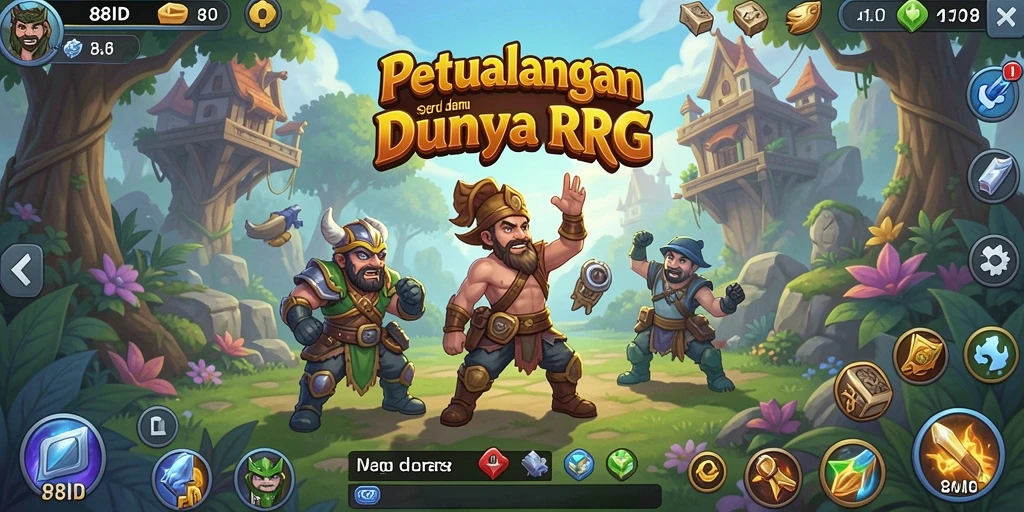 Tampilan gameplay seru di 88ID dengan karakter yang dinamis.