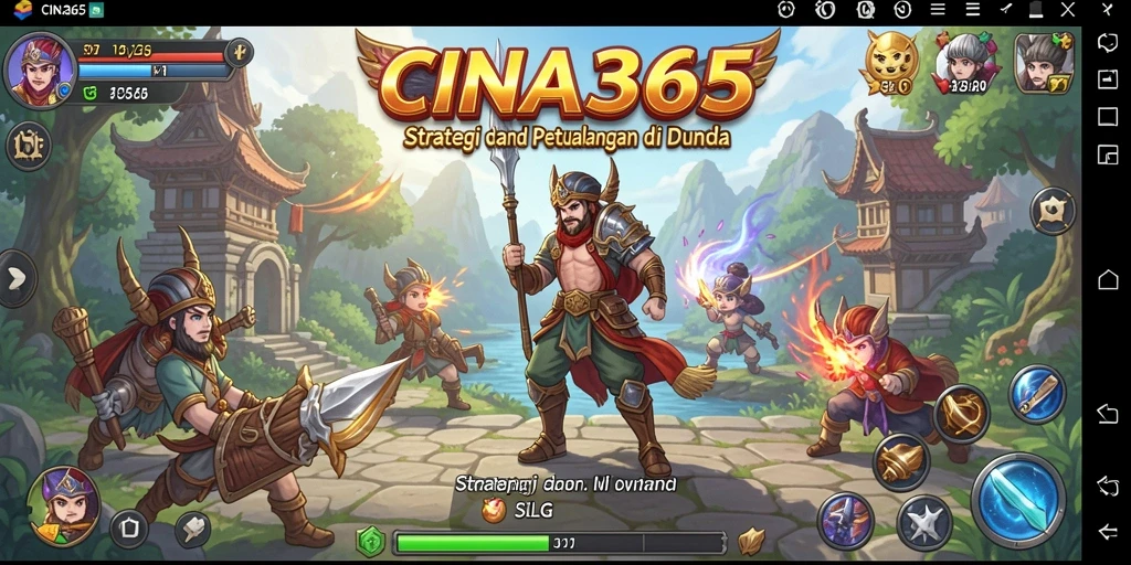 Screenshot gameplay CINA365 menampilkan strategi pertempuran yang mendebarkan.