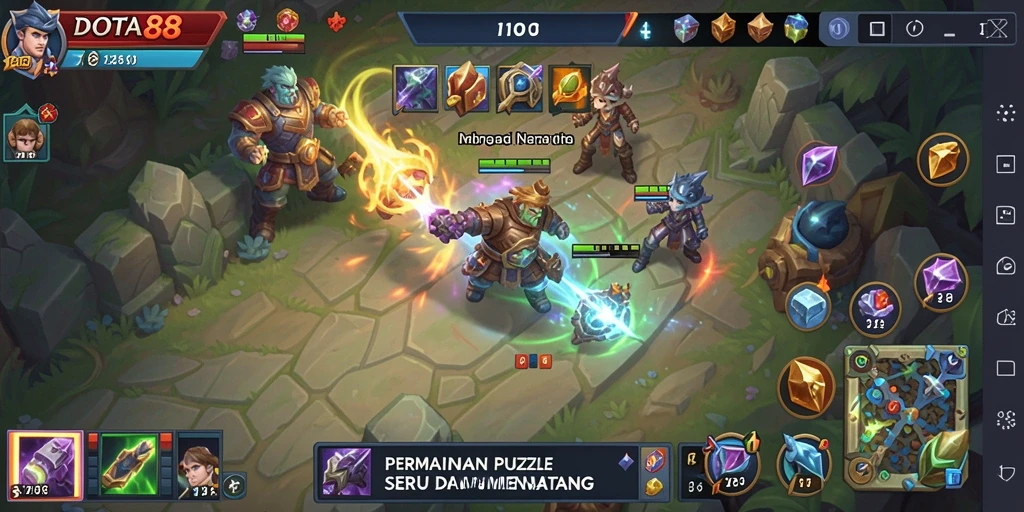 Gameplay DOTA88 yang penuh tantangan dan seru.
