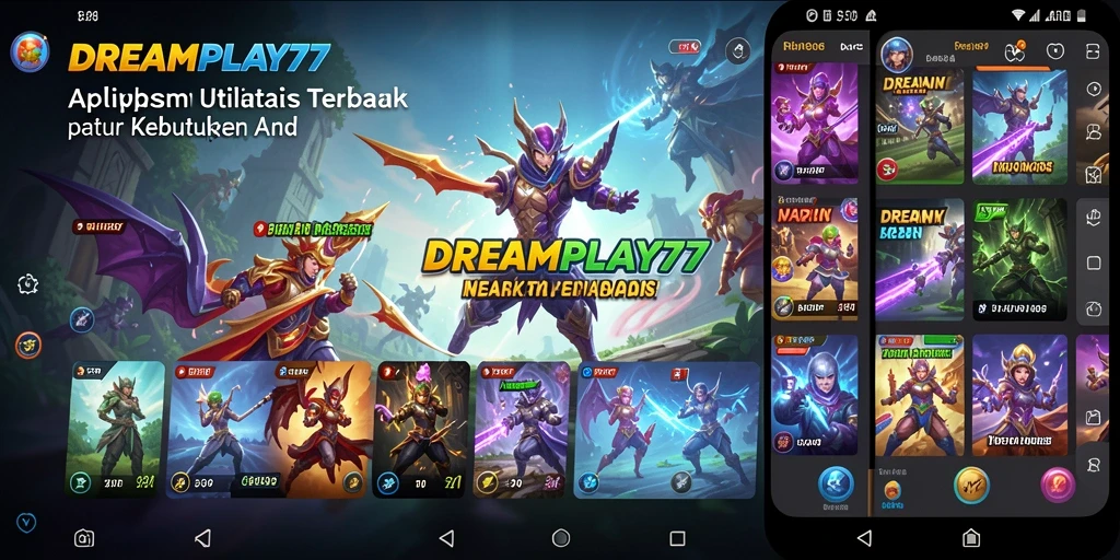Tampilan antarmuka <strong>DREAMPLAY77</strong> yang menarik untuk pengguna utility.