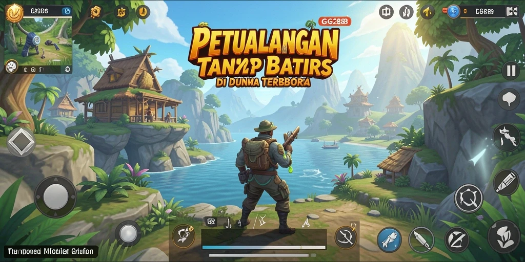 Screenshot GG288 menunjukkan aksi mendebarkan di dunia terbuka.