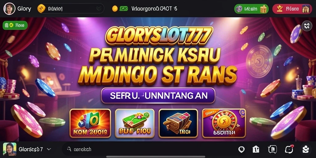 Screenshot gameplay GLORYSLOT777 menampilkan slot yang menarik dan seru.