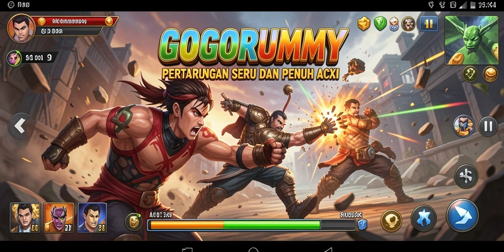 Gameplay seru dari GOGORUMMY dalam aksi penuh tantangan.
