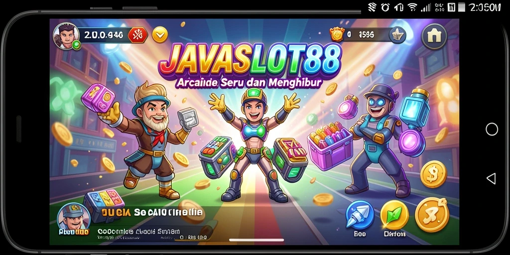 Tampilan gameplay menakjubkan dari JAVASLOT88 yang penuh warna.