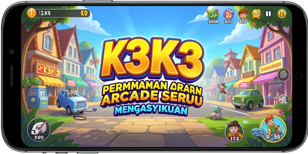 Tampilan gameplay K3K3 yang seru dan penuh aksi.