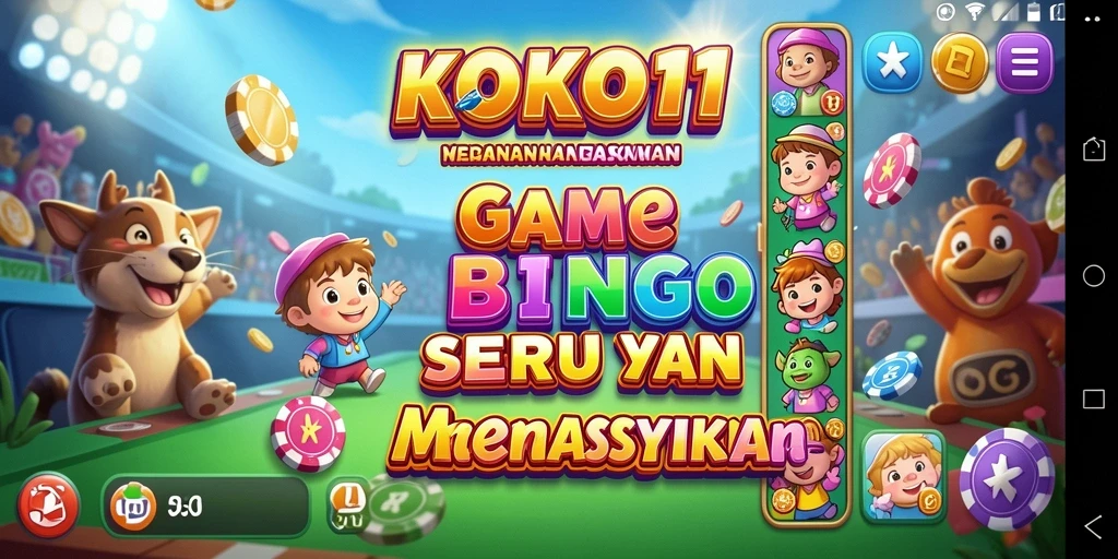 Screenshot gameplay KOKO11 yang menampilkan keseruan permainan Bingo.