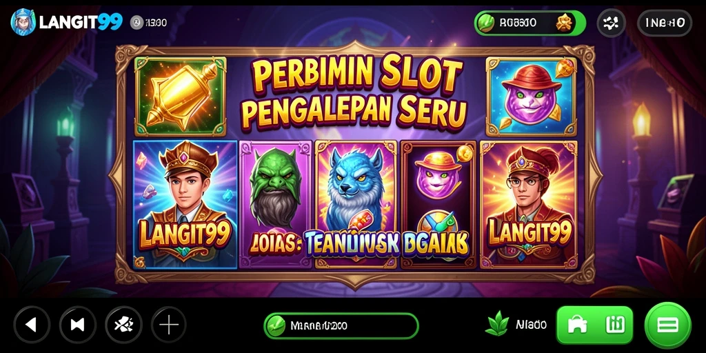 Tampilan gameplay yang menarik dari LANGIT99 dengan animasi slot yang memukau.