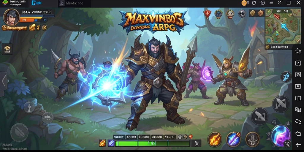 Tangkapan layar game menunjukkan pertempuran mendebarkan dalam ARPG.