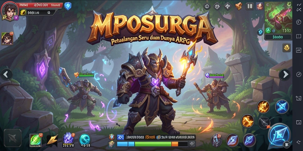 Tangkapan layar gameplay memukau dari MPOSURGA dalam pertarungan epik.