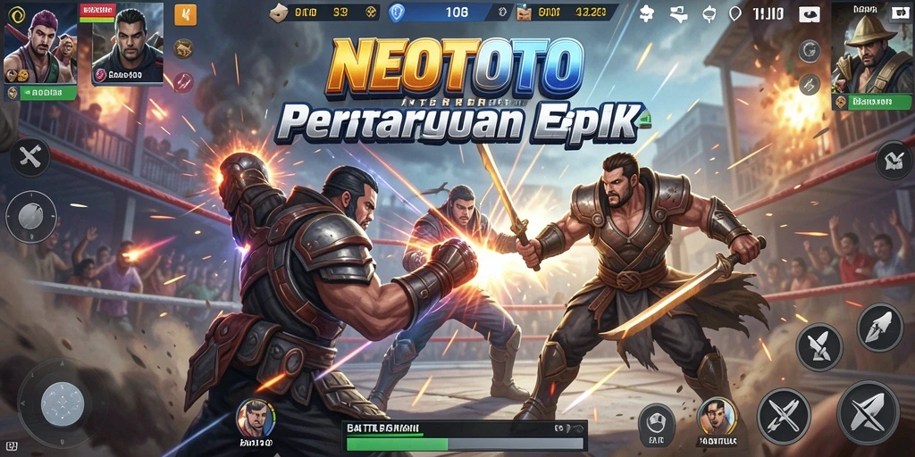 Tampilkan aksi seru dalam gameplay NEOTOTO battle royale.
