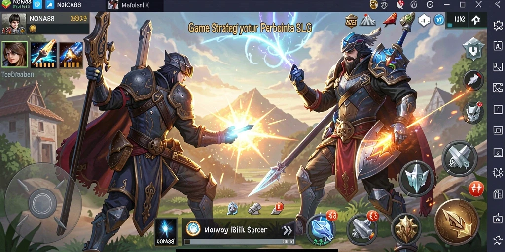 Tampilan aksi seru dalam gameplay NONA88 yang menegangkan.