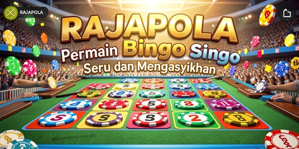 Screenshot RAJAPOLA menampilkan pemain tengah bersenang-senang bermain Bingo.