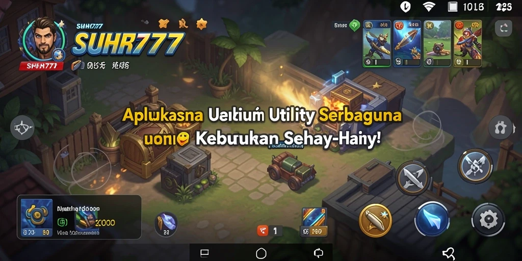 Screenshot utama SUHU777 menampilkan berbagai fitur utility yang berguna.
