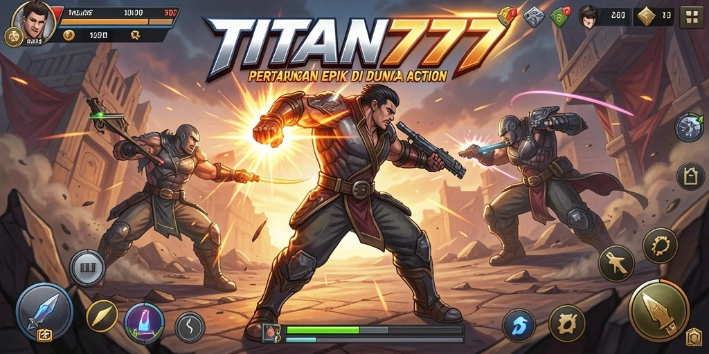 Screenshot gameplay TITAN777 menampilkan aksi menegangkan dengan visual yang mengagumkan.