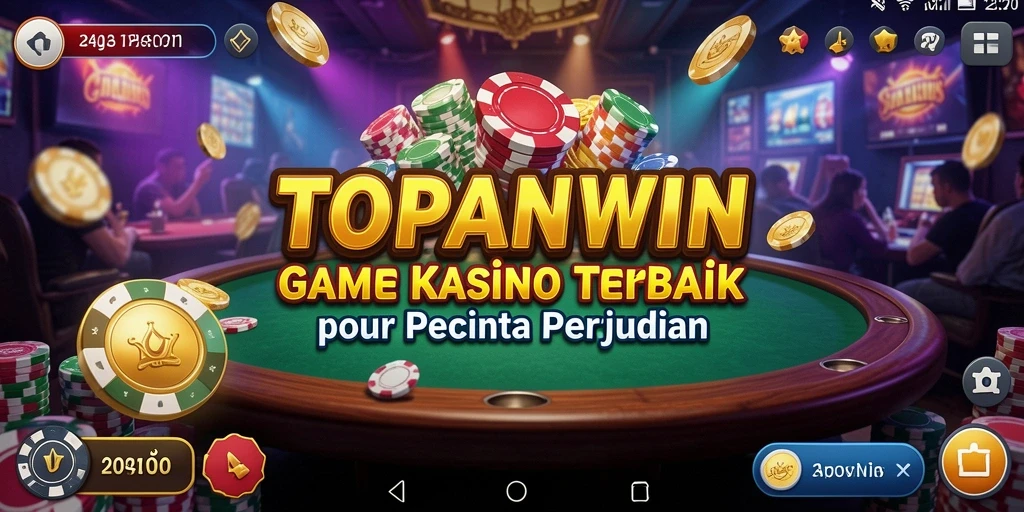 Screenshot gameplay Kasino TOPANWIN dengan desain grafis memukau.