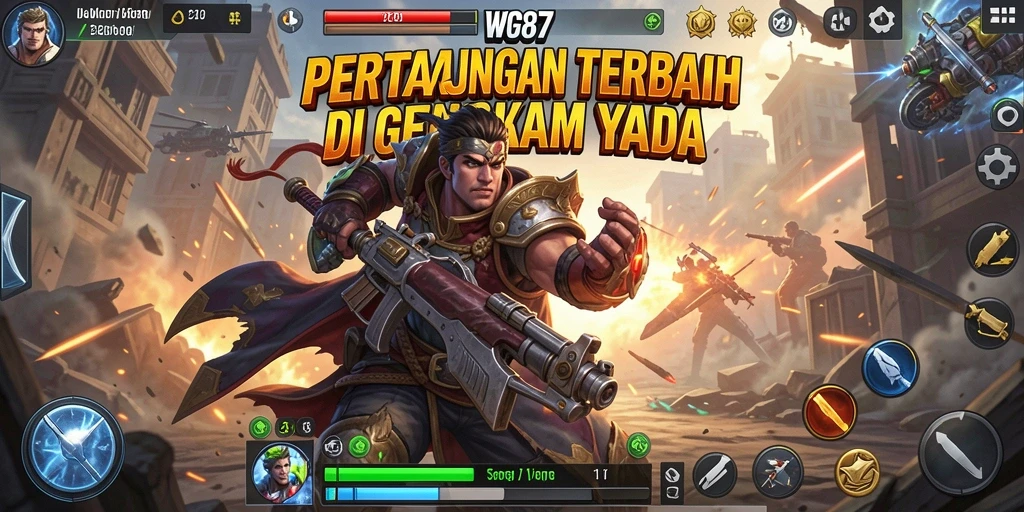 Tampilan gameplay pertarungan di WG87 yang menegangkan dan seru.
