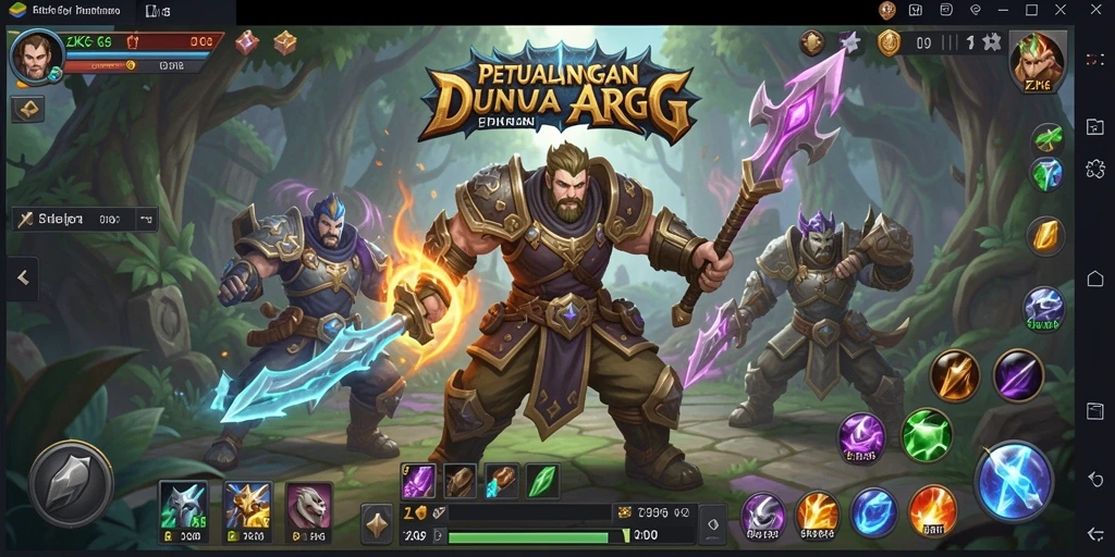Tampilan gameplay ZK6 yang mendebarkan dalam dunia ARPG.